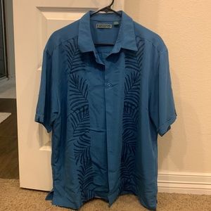 Cubavera Blue Casual button down shirt